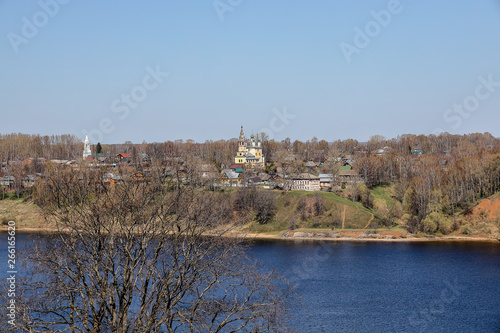 View of the city of Tutaev and Spaso Archangel Church