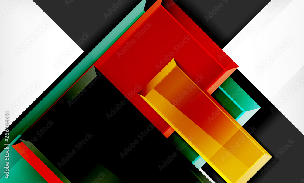 Colorful square and rectangle blocks background Colorful square and rectangle blocks background