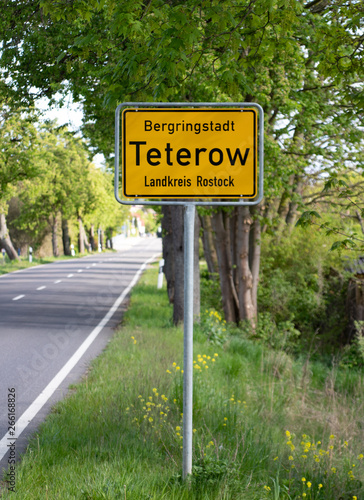 Teterow Ortseingangsschild