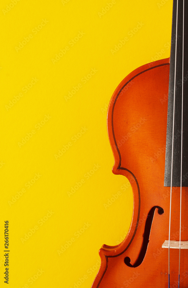 Violin poster yellow and orange good for classical music concert, ads, violinist visit card Violin poster yellow and orange good for classical music concert, ads, violinist visit card