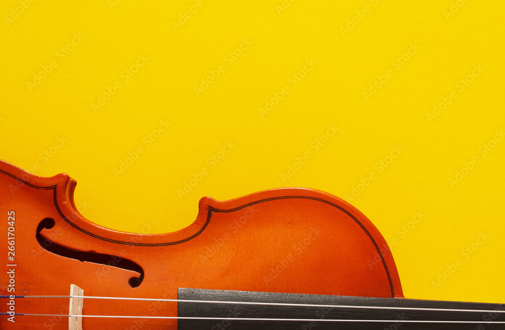 Violin poster yellow and orange good for classical music concert, ads, violinist visit card Violin poster yellow and orange good for classical music concert, ads, violinist visit card