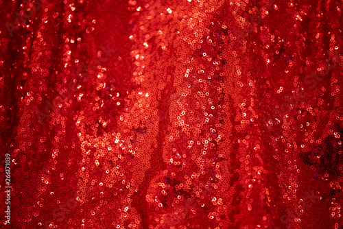 red christmas background with snowflakes