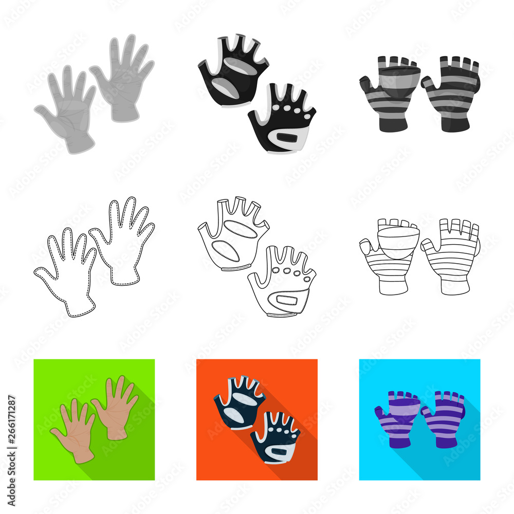 Fototapeta premium Vector illustration of silhouette and safety icon. Collection of silhouette and comfort stock symbol for web.