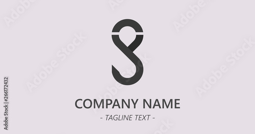 Logotype of anchor icon design. Home symbol illustration search. Brand mark company clear logo design with copy space for text. Refer template website icon simple sign. Trends icon design.