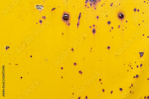 Yellow rusty metal texture