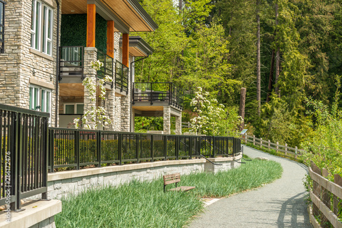Modern apartment buildings in Vancouver, British Columbia, Canada.