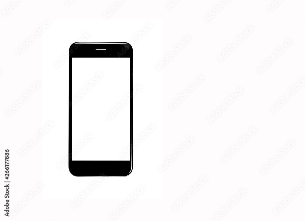 copy space smartphone on white background copy space smartphone on white background