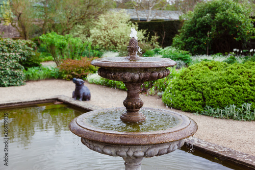 fountain in garden