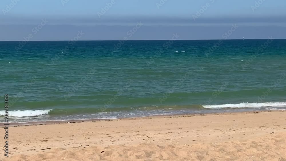 Beautiful Mediterranean seascape on a clear day with copy space Beautiful Mediterranean seascape on a clear day with copy space