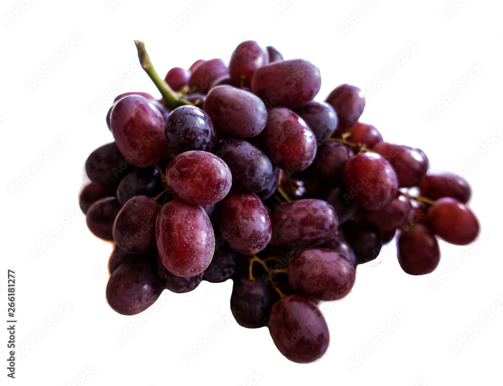 Red Grapes isolated over the white background. Red Grapes isolated over the white background.