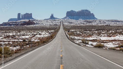 Monument Valley Road Winter