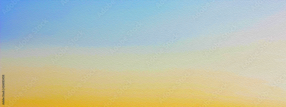 Dawn sky in golden tones, background in blue and yellow colors ...