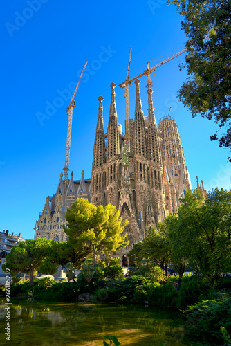 Sagrada Familia in Barcelona. Spain