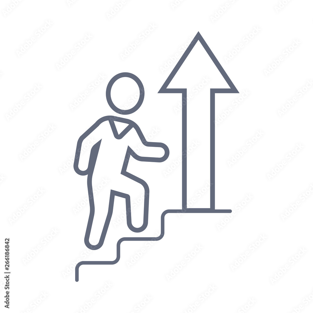Career ladder vector icon. Business, human resource sign. Looking for talent. Search man vector icon. Career ladder vector icon. Business, human resource sign. Looking for talent. Search man vector icon.