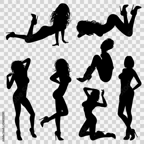 Silhouettes Sexy Girl