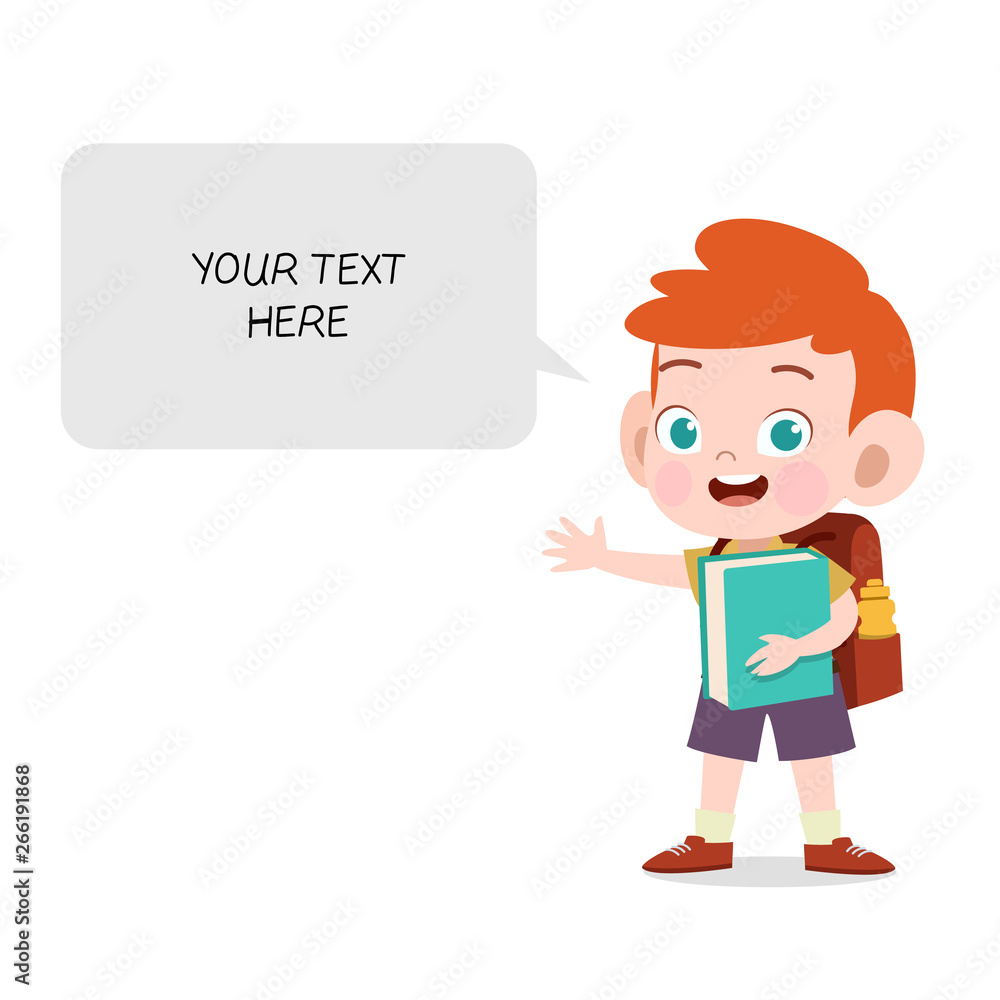 kid bubble chat vector illustration isolated