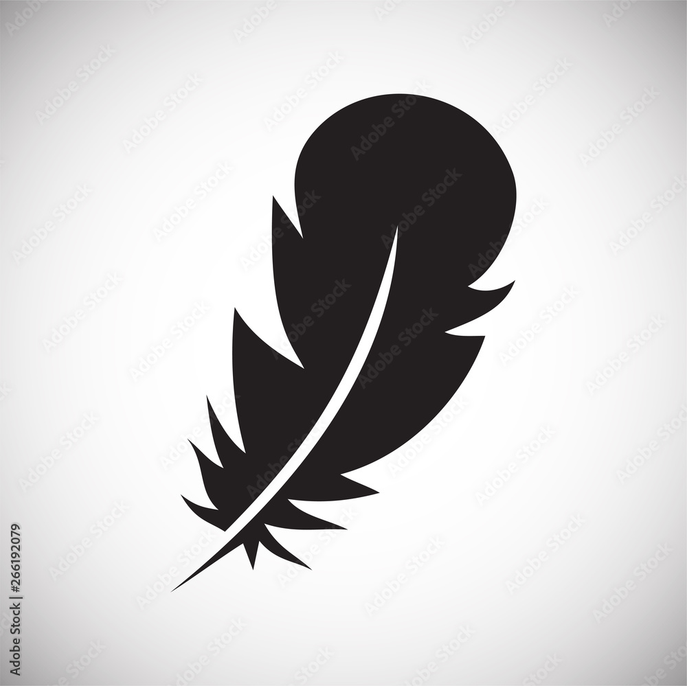 Feather icon on background for graphic and web design. Simple vector sign. Internet concept symbol for website button or mobile app. Feather icon on background for graphic and web design. Simple vector sign. Internet concept symbol for website button or mobile app.