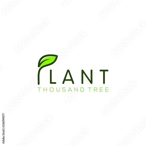 Plant logo for farming