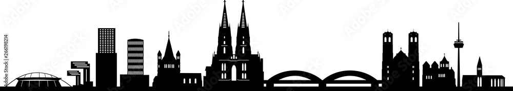 Fototapeta premium Köln Cologne City Skyline