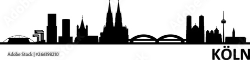 Köln Cologne City Skyline