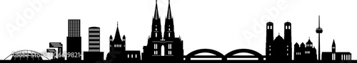 Köln Cologne City Skyline