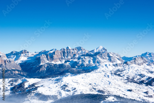 Mountain panorama in Alta Badia, Italy
