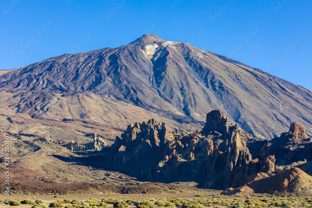 Pico del Teide is the highest peak in Spain. Tenerife, Canary Island.