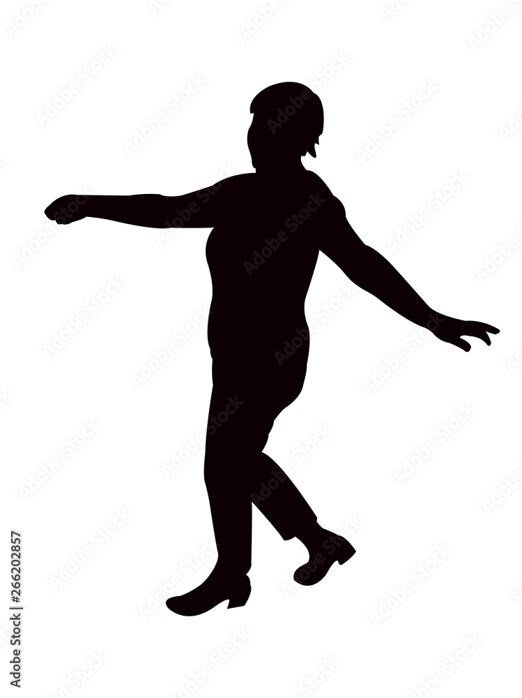 woman body silhouette vector