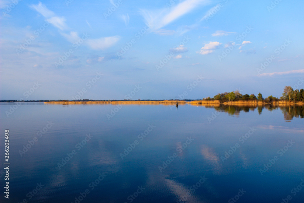 Fototapeta premium The photo of blue water island view