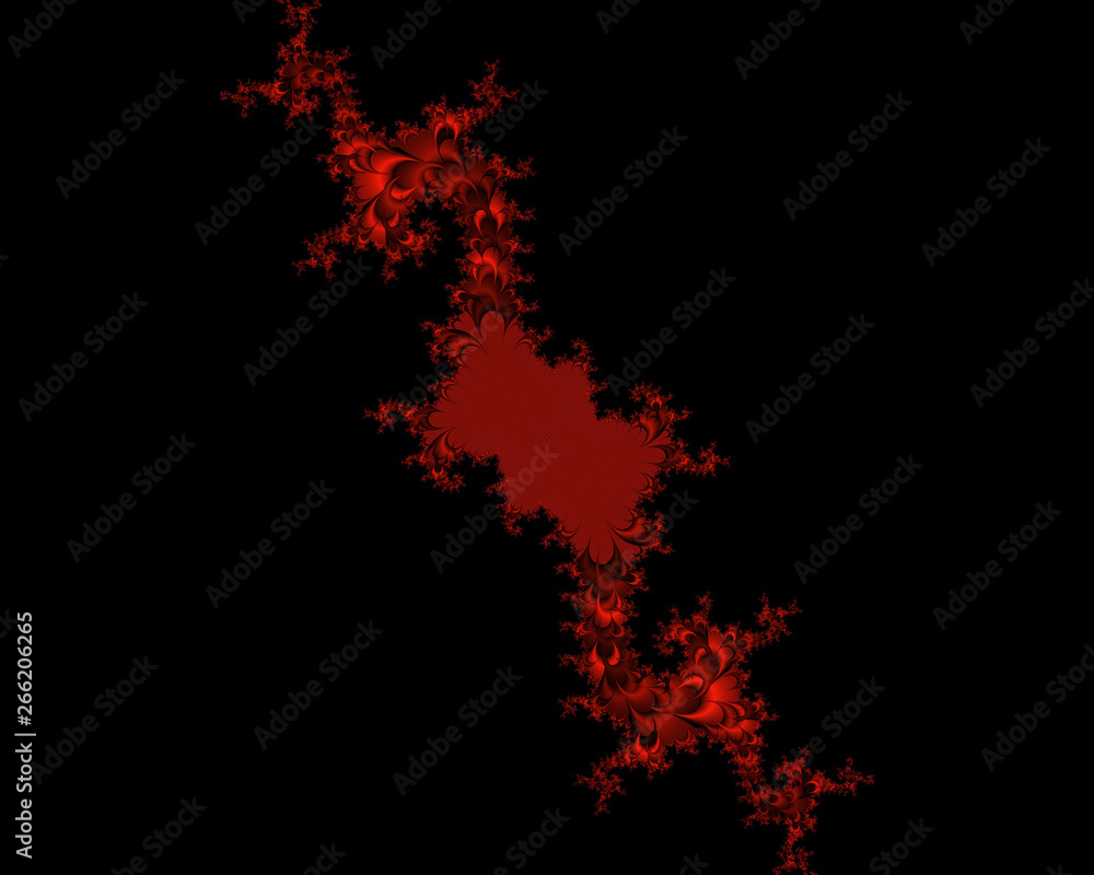Obraz premium Fire on black background, floral texture