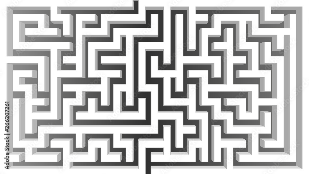3D Isometric Maze Design. Solve Business Issues Concept 3D Isometric Maze Design. Solve Business Issues Concept