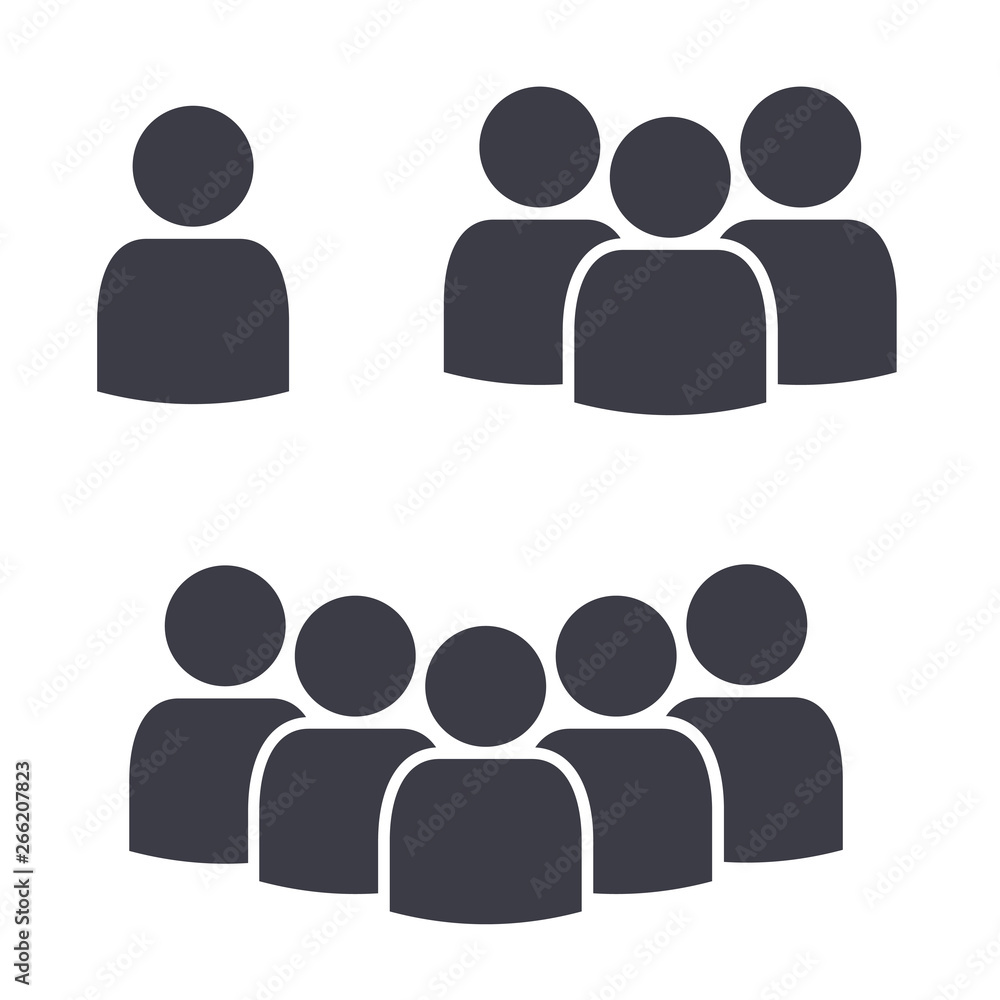 Person people crowd team symbol icons Person people crowd team symbol icons