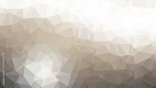 Brown and white mosaic background design in low poly style, vector illustration template