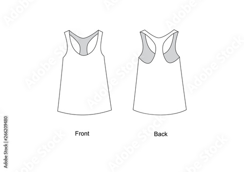 vector illustration of woman tshirts