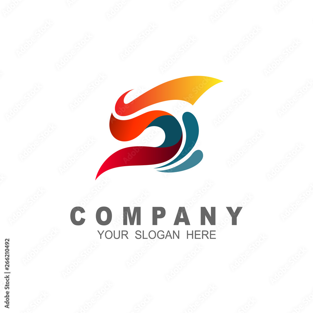 Obraz premium logo letter s with simple looks. letter s vector illustration