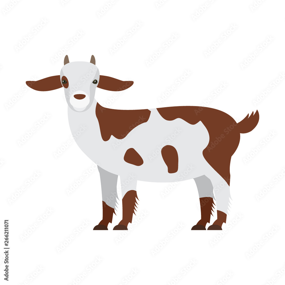 silhouette of a goat. flat vector illustration silhouette of a goat. flat vector illustration
