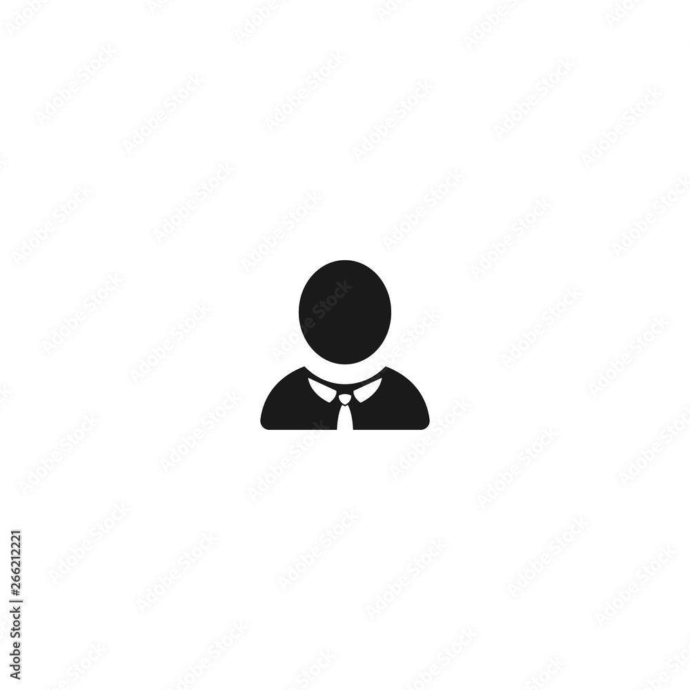 user icon. vector symbol in flat style on white background EPS10 user icon. vector symbol in flat style on white background EPS10