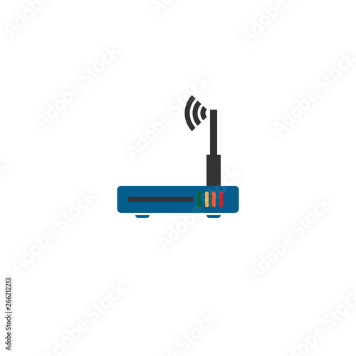 wi-fi router icon. vector color symbol connect. EPS10