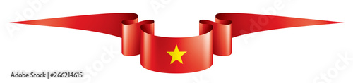 Vietnam flag, vector illustration on a white background