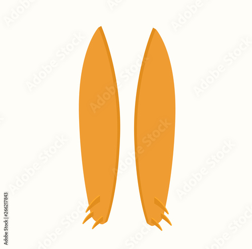 Travel or vacations design picture of  windsurfing board, surfboard, board for surfing en realistic and isometric style. Universal for web and mobile UI and application or web. Vector illustration.