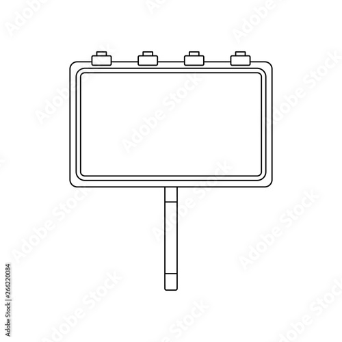 A hoarding colored icon. Element of road signs and junctions for mobile concept and web apps icon. Outline, thin line icon for website design and development, app development