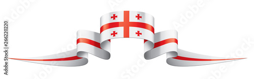 Georgia flag, vector illustration on a white background