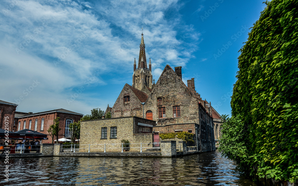 Obraz premium Belgium stone brick house
