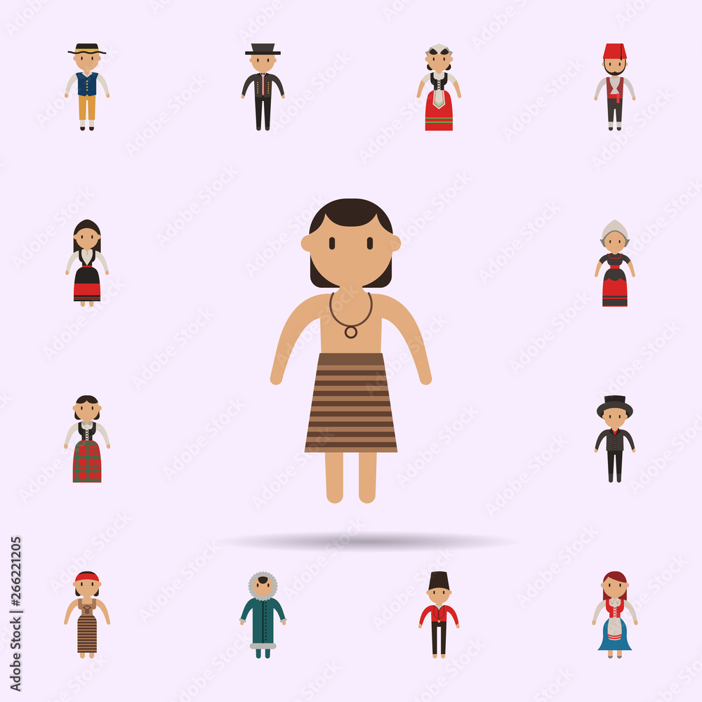 New Zealander, man cartoon icon. Universal set of people around the world for website design and development, app development