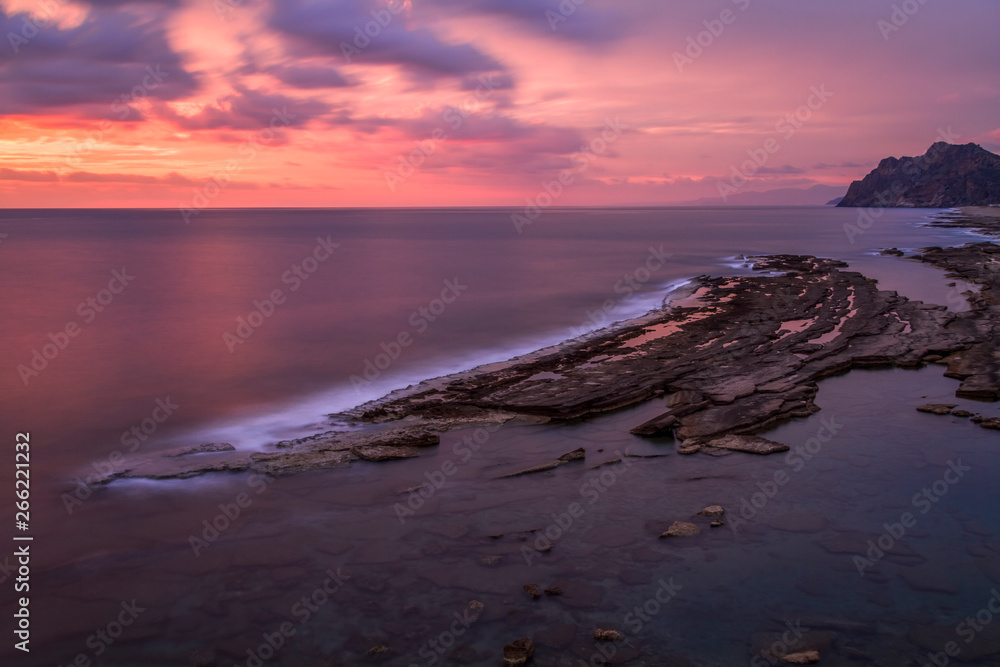 Obraz premium koru beach long exposure