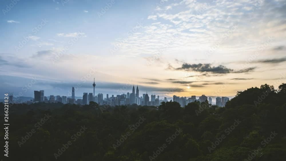 Sunset scene at Kuala Lumpur, Malaysia. 4k time lapse. Sunset scene at Kuala Lumpur, Malaysia. 4k time lapse.