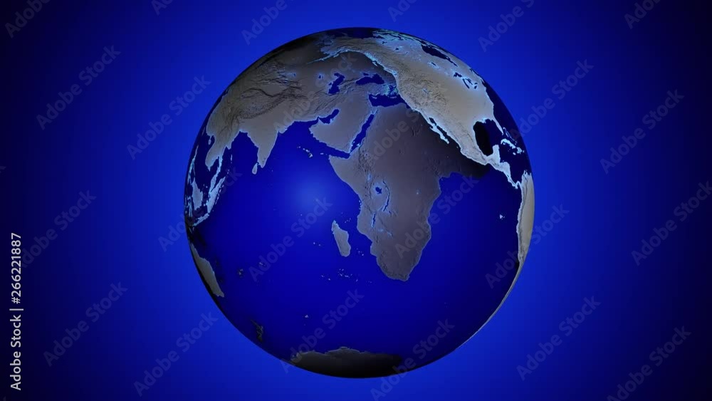 Blue transparent 3d animated earth showing the borders of the country Trinidad and Tobago and the capital Port of Spain in 4K resolution at daytime Blue transparent 3d animated earth showing the borders of the country Trinidad and Tobago and the capital Port of Spain in 4K resolution at daytime