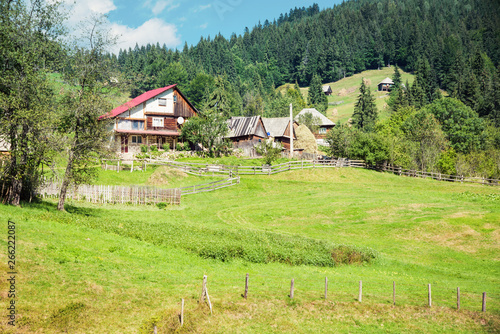 Village in the Carpathian Mountains, Apuseni region, Romania