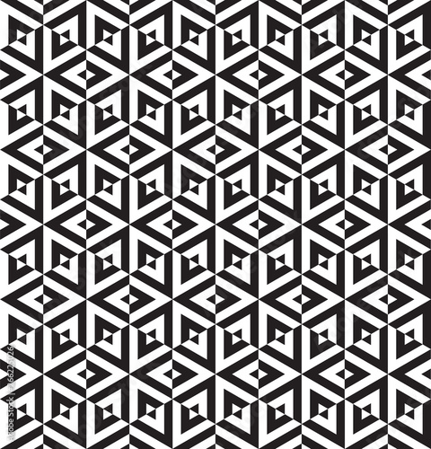 Seamless abstract sacred geometry triangle pattern