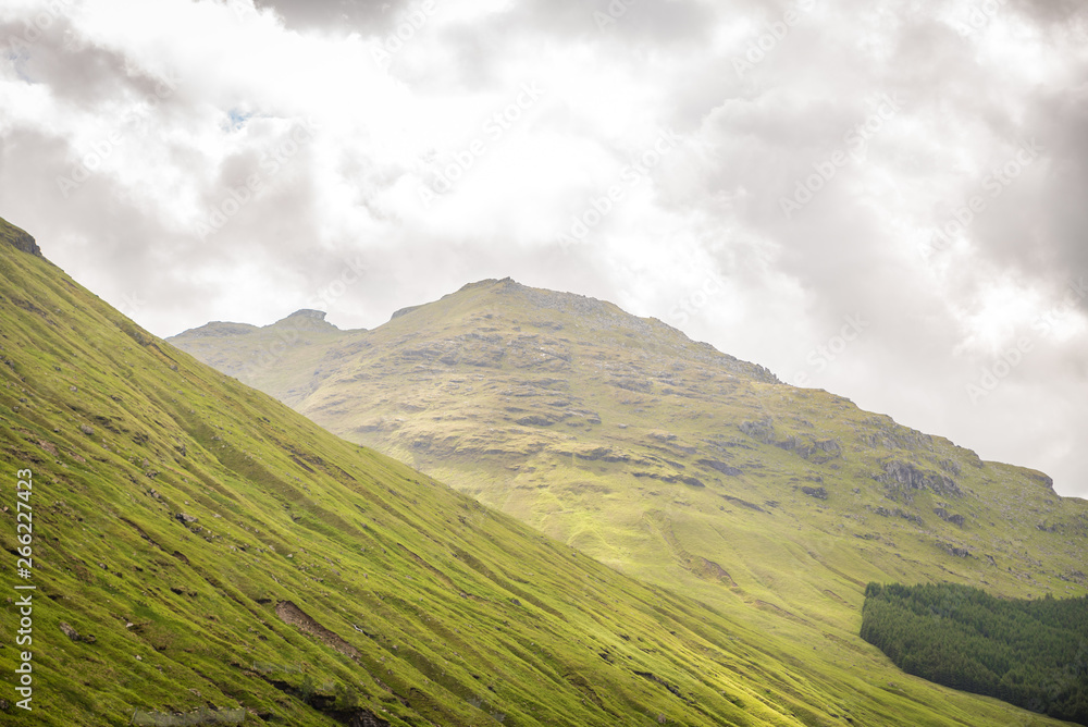 Fototapeta premium landscape with mountains and clouds